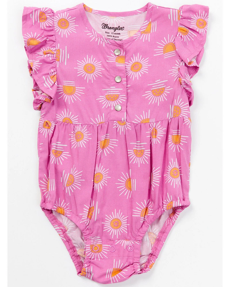 Wrangler Infant Girls' Sunburst Print Onesie