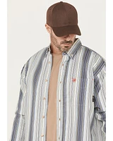 Ariat Men's FR Sunset Striped Print Long Sleeve Button-Down Work Shirt