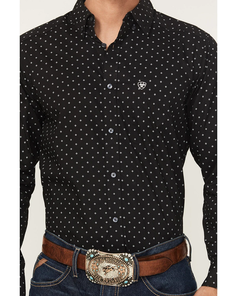 Ariat Men's Seymour Geo Print Long Sleeve Button-Down Western Shirt