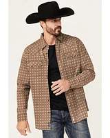 Moonshine Spirit Men's Time Bomb Geo Print Long Sleeve Snap Western Shirt