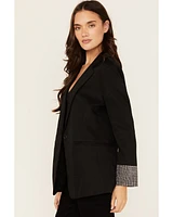 Revel Women's Rhinestone Cuff Blazer