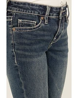 Rock & Roll Denim Girls' Medium Wash Cow Pocket Stretch Bootcut Jeans