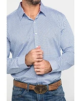 Scully Signature Soft Series Men's X Geo Print Long Sleeve Western Shirt