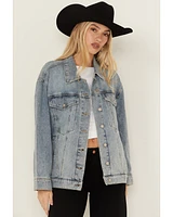 Daze Women's Later Medium Wash Denim Jacket