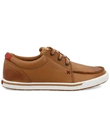 Twisted X Women's Burnished Leather Lace-Up Shoes - Moc Toe