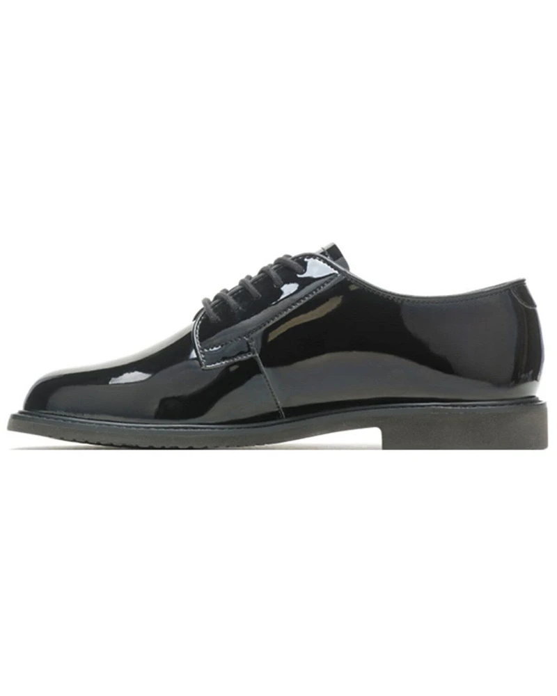 Bates Men's Sentry High Gloss Lace-Up Work Oxford Shoes - Round Toe