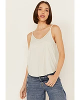 Shyanne Women's Crochet Trim Faux Suede Cami