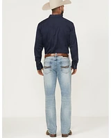 RANK 45® Men's Bunker Wash Ambush Slim Straight Stretch Denim Jeans