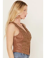 Shyanne Women's Embellished Leather Vest