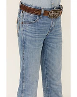 Wrangler Retro Boys' Applewood Medium Wash Slim Straight Stretch Denim Jeans