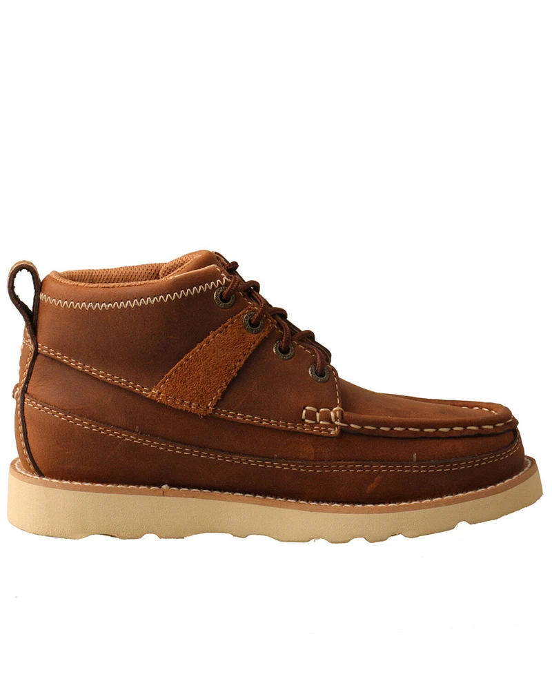 Twisted X Boys' Wedge Sole Moc Boots - Soft Toe