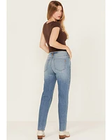 Ariat Women's Bridle Medium Wash High Rise Slim Straight Stretch Denim Jeans