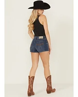Idyllwind Women's Ellie Patch Dark Wash High Rise Stretch Denim Shorts