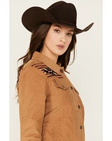 Cinch Women's Southwestern Print Yoke Corduroy Jacket