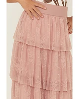 La Land Girls' Tiered Maxi Skirt