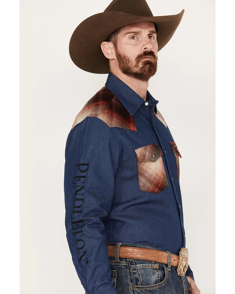 Wrangler Men's Pendleton Long Sleeve Western Work Shirt