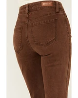 Shyanne Women's Pinecone High Rise Stretch Flare Jeans