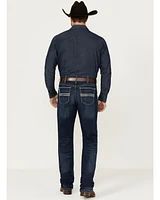 Cinch Men's White Label Performance Dark Relaxed Straight Stretch Denim Jeans