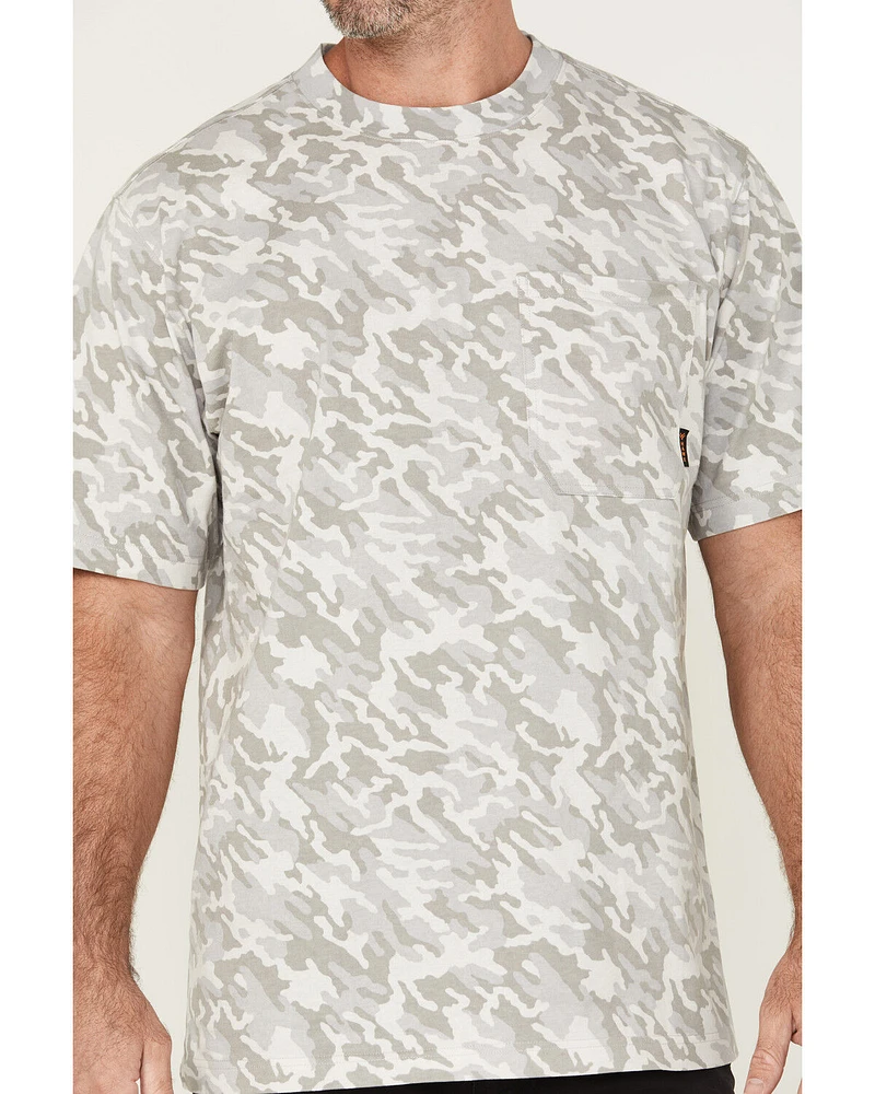 Hawx Men's Forge Camo Print Short Sleeve Work Shirt