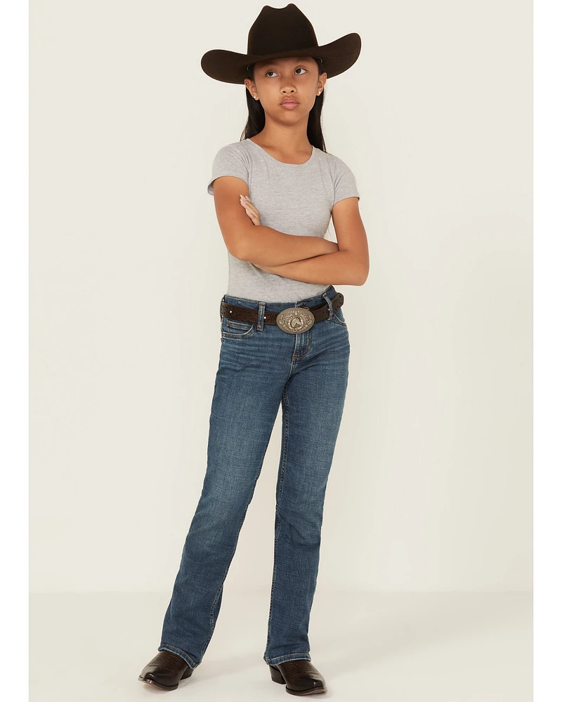 Wrangler Girls' Bootcut Stretch Denim Jeans