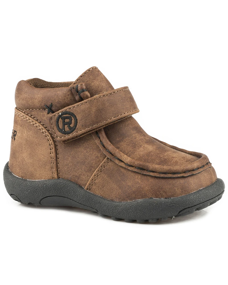 Roper Toddler Boys' Moc Faux Leather Chukkas - Toe