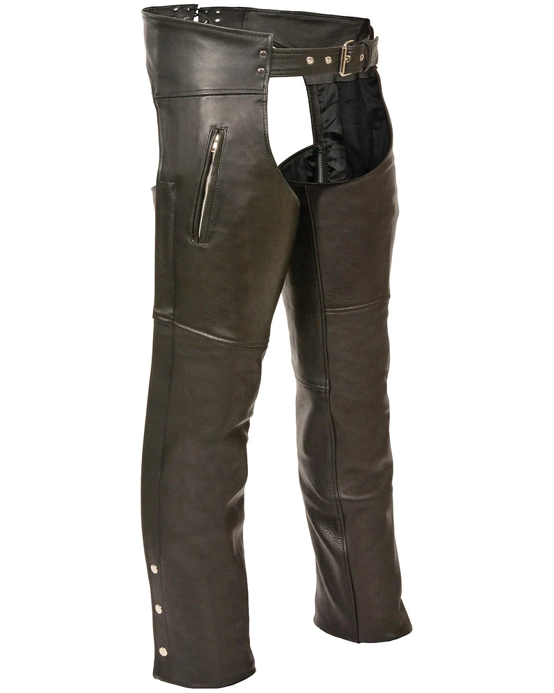 Milwaukee Leather Men's Zippered Thigh Pocket Chaps - 5X