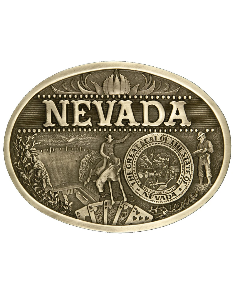 Montana Silversmiths Nevada State Belt Buckle