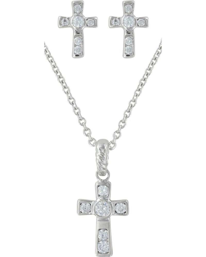 Montana Silversmiths Mark of Faith Jewelry Set - 2 Piece