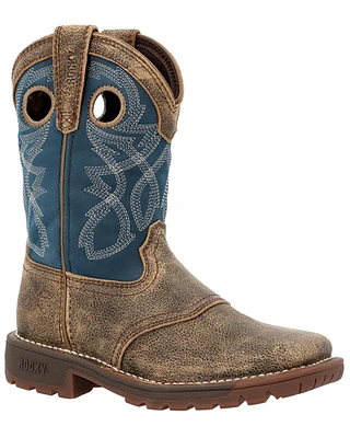 Rocky Boys' Legacy Waterproof Western Boots - Broad Square Toe
