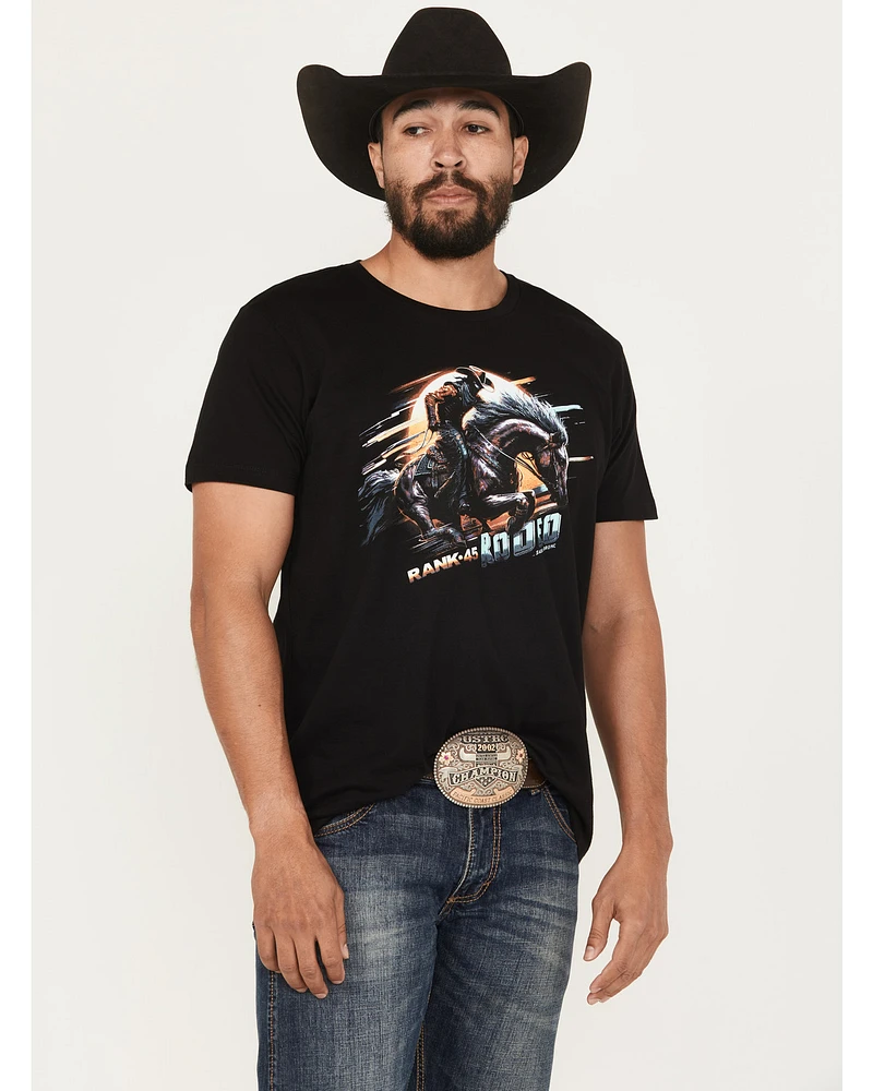 RANK 45® Men's Bronc Lightning Short Sleeve Graphic T-Shirt