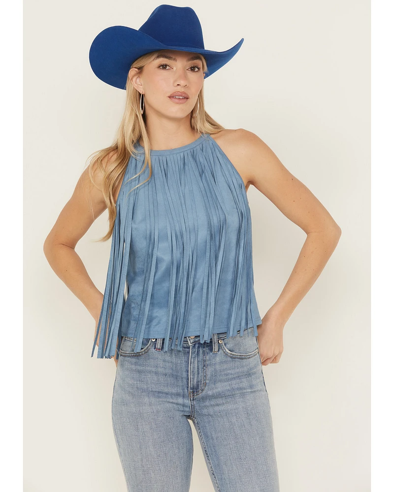 Idyllwind Women's Madie Faux Suede Fringe Tank