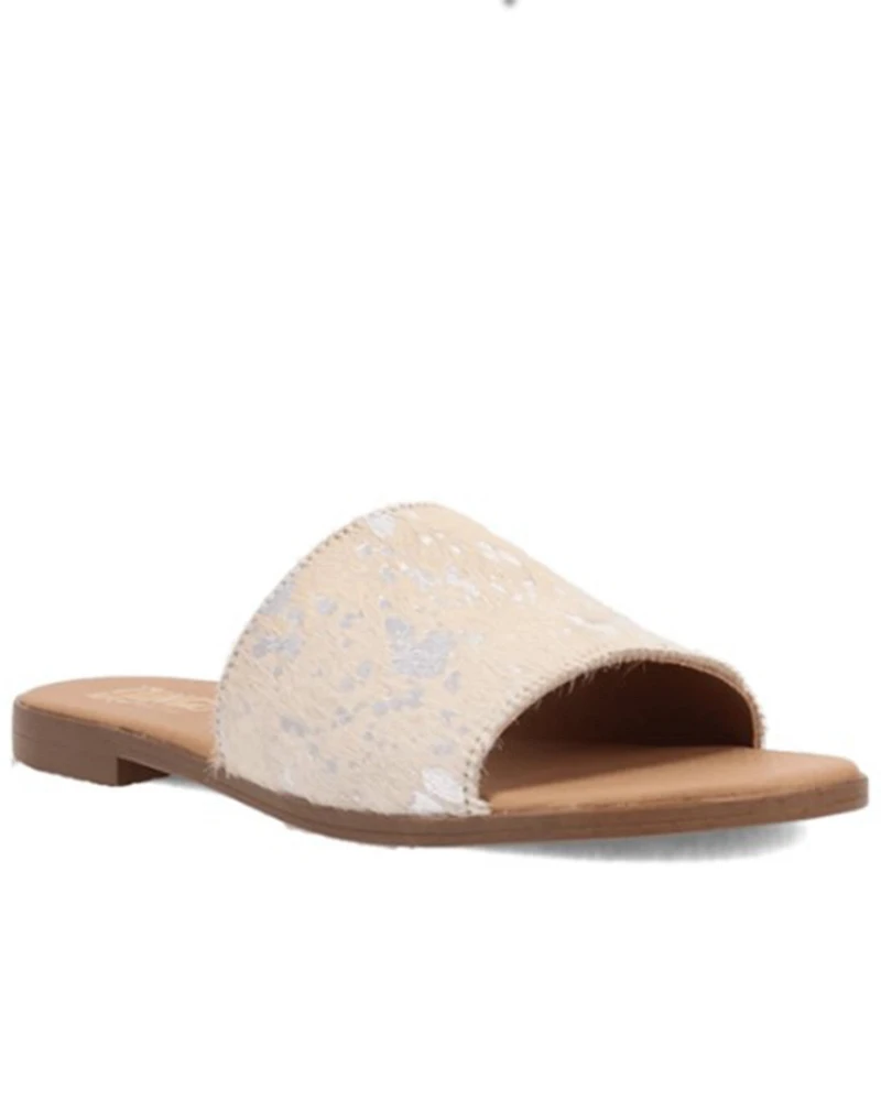 Dingo Women's Metallic Hairon Moo Sandals