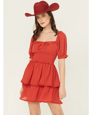 Ash & Violet Women's Cliff Dot Short Sleeve Mini Dress