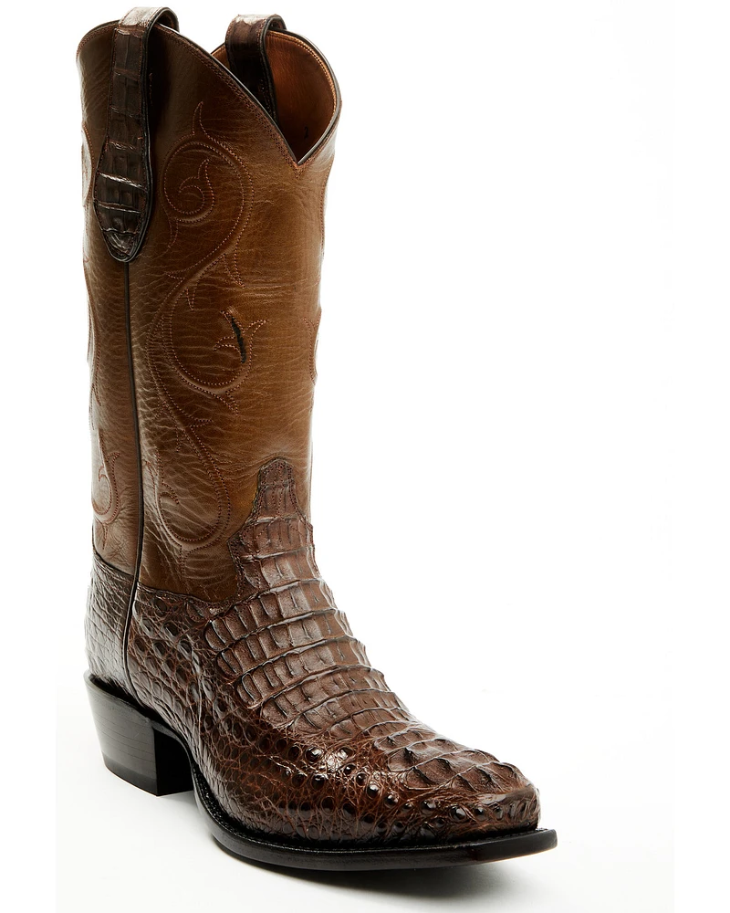 Tony Lama Men's Exotic Hornback Caiman Western Boots - Square Toe