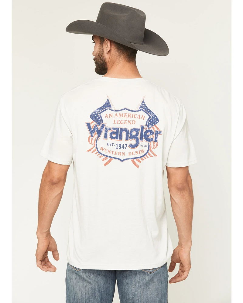 Wrangler Men's American Logo Short Sleeve Graphic T-Shirt