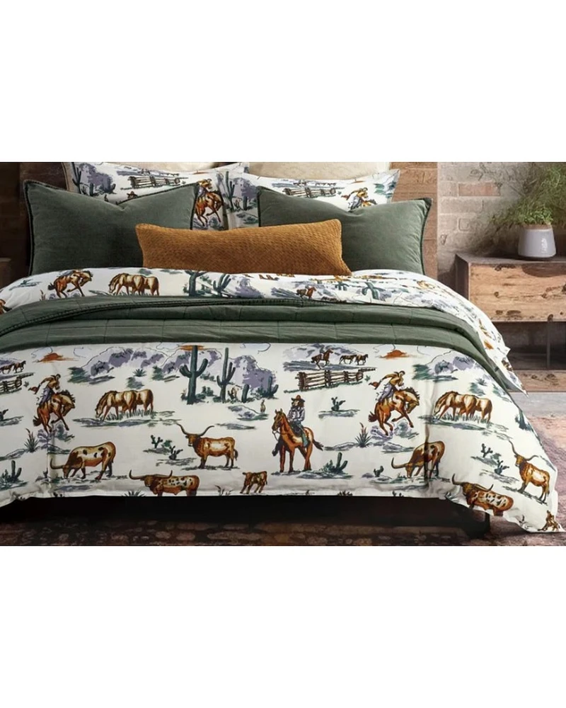 HiEnd Accents 3pc Ranch Life Reversible Comforter Bedding Set - Twin