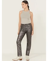 Levi's Women's Shine Til Dawn 724 High Rise Coated Straight Stretch Denim Jeans