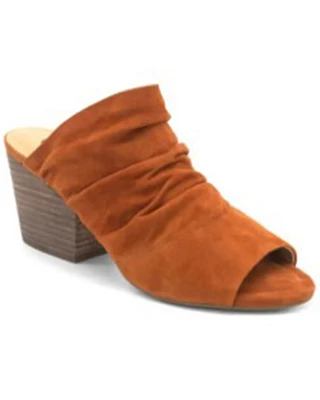 Golo Shoes Women's Landon Brown Open Toe Mule
