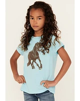 Shyanne Girls' Stallion Short Sleeve Graphic Tee