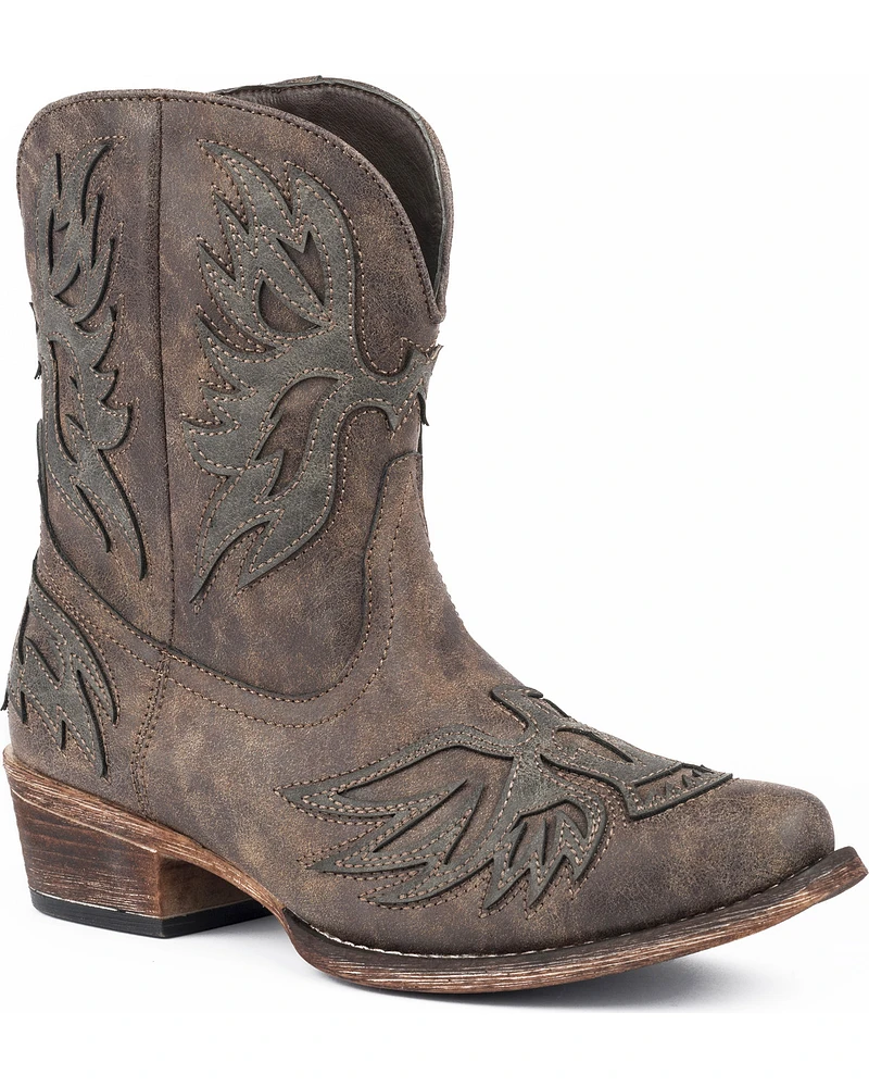 Roper Women's Amelia Eagle Overlay Western Boots - Snip Toe
