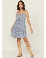 Cleo + Wolf Women's Beau Floral Printed Sleeveless Mini Dress