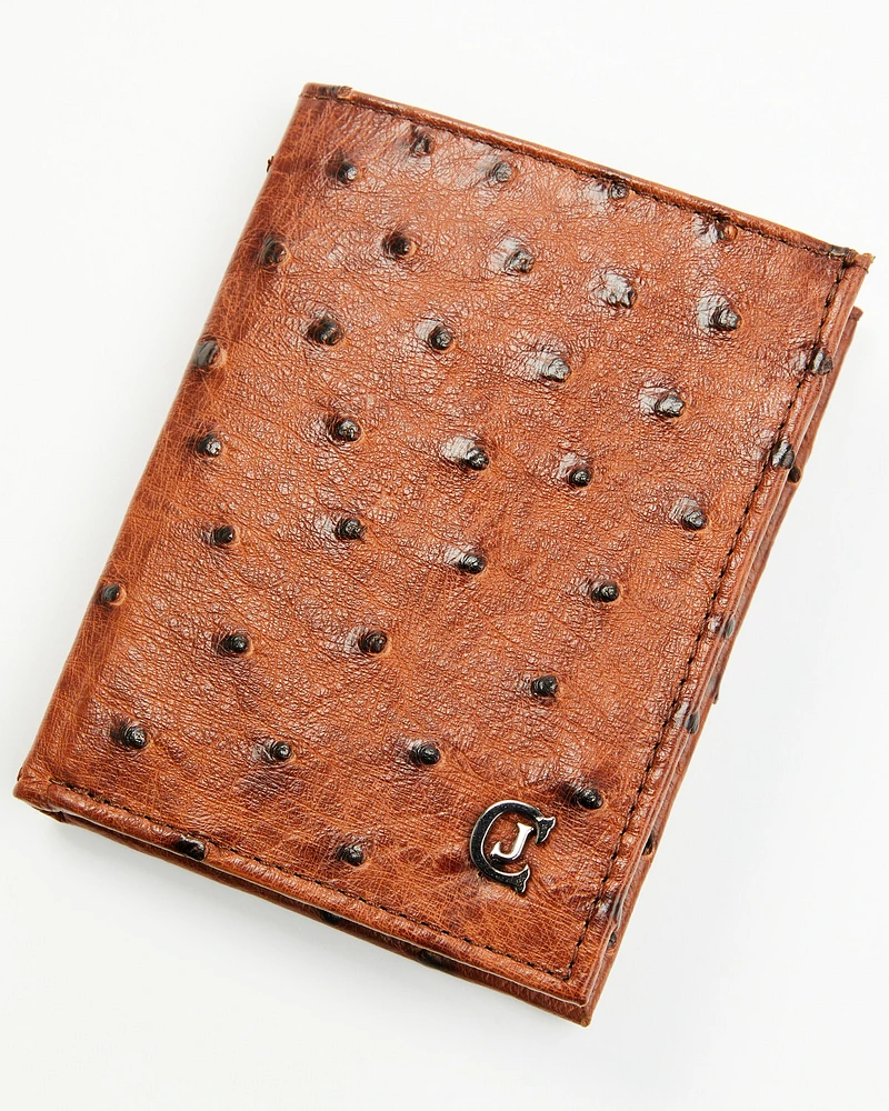 Cody James Black 1978™ Men's Dawson Exotic Full-Quill Ostrich Bifold Wallet