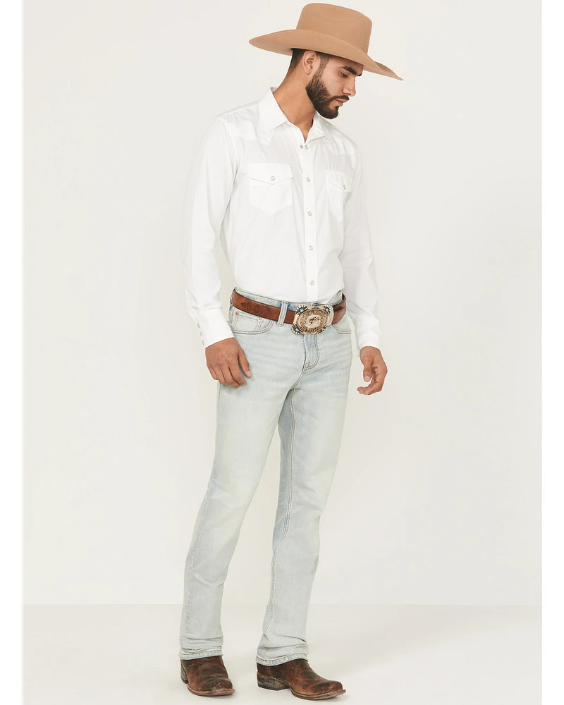 Blue Ranchwear Men's Savage Wash Bronson Slim Straight Stretch Denim Jeans