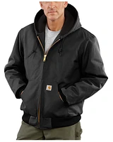 Carhartt Men's Flannel Lined Loose Fit Firm Duck Active Jacket - Big