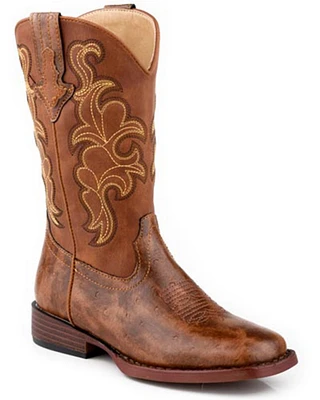 Roper Little Boys' Quills Western Boots - Broad Square Toe