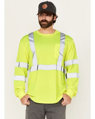 Hawx Men's Reflective Long Sleeve Work T-Shirt - Big