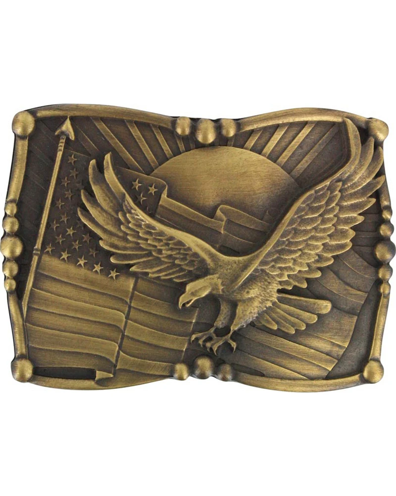 Cody James® Men's Antiqued American Flag and Eagle Belt Buckle