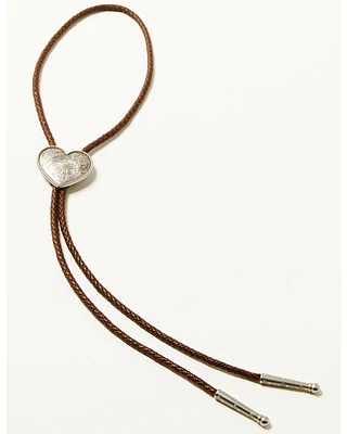 Shyanne Women's Strawberry Skies Braided Heart Bolo Tie