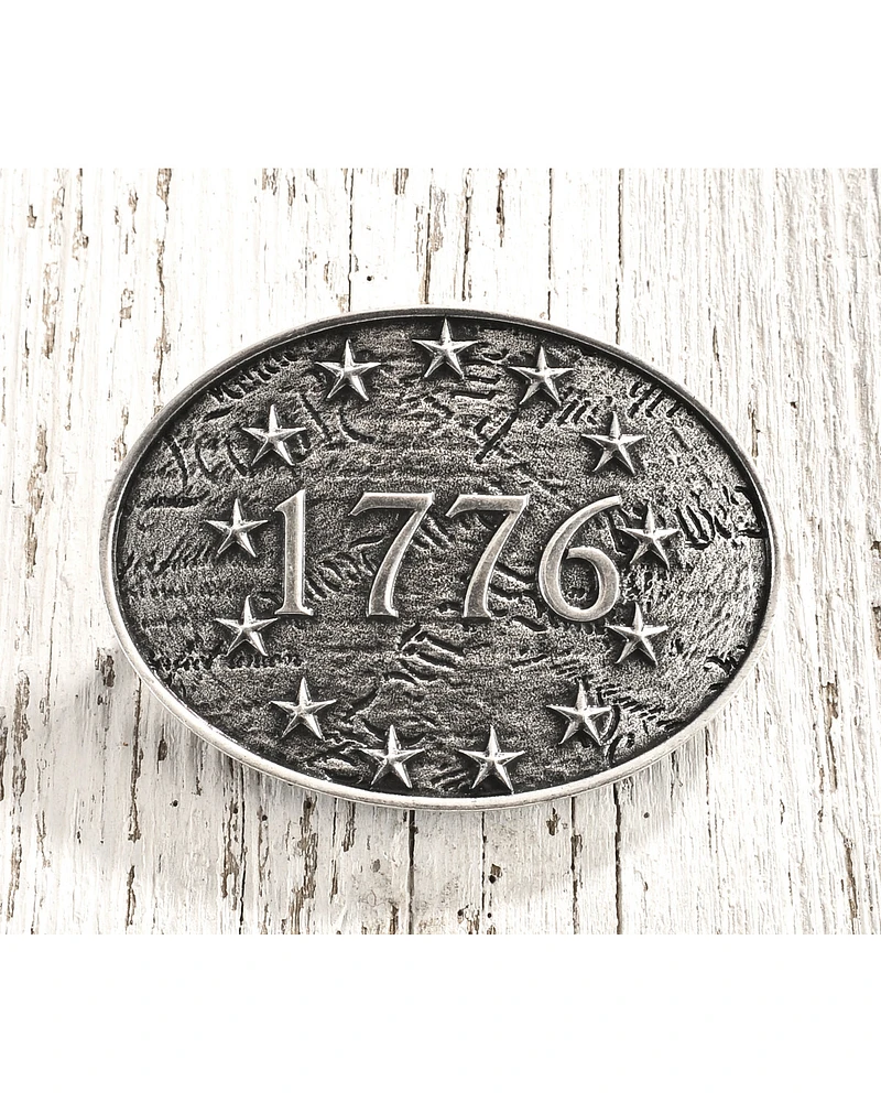 Cody James Men's Antique Silver 1776 Belt Buckle