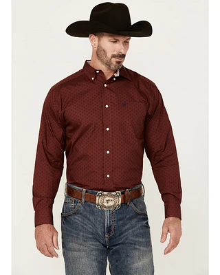 Ariat Men's Isaac Wrinkle Free Medallion Print Long Sleeve Button-Down Western Shirt